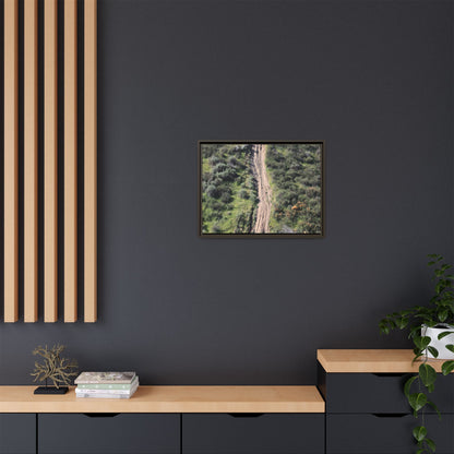 Desert Path Through Sage - Unique Stretched Canvas Wall Art - Art By Earth