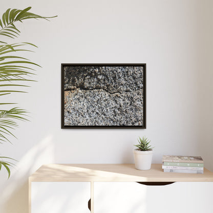 Weathered Stone Surface - Unique Stretched Canvas Wall Art