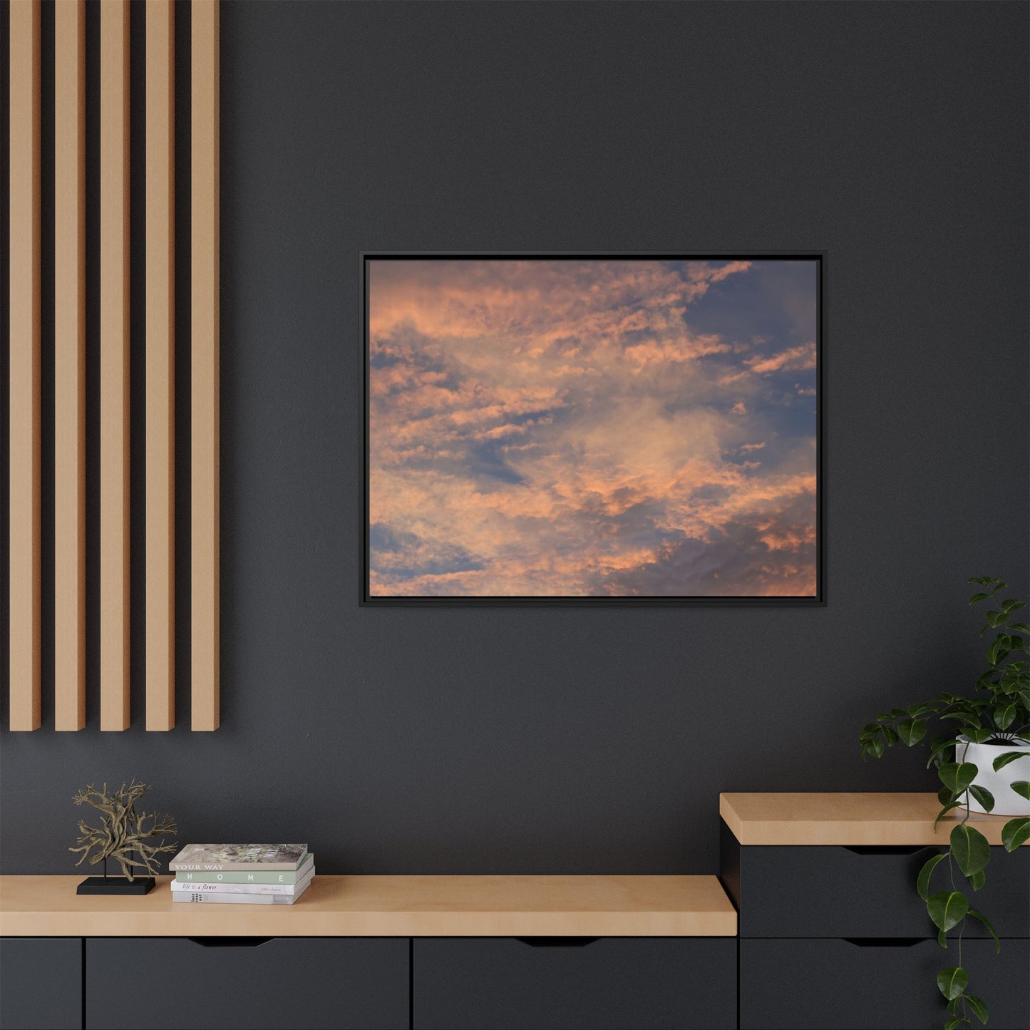 Sunset's Ethereal Canvas - Unique Stretched Canvas Wall Art - Art By Earth