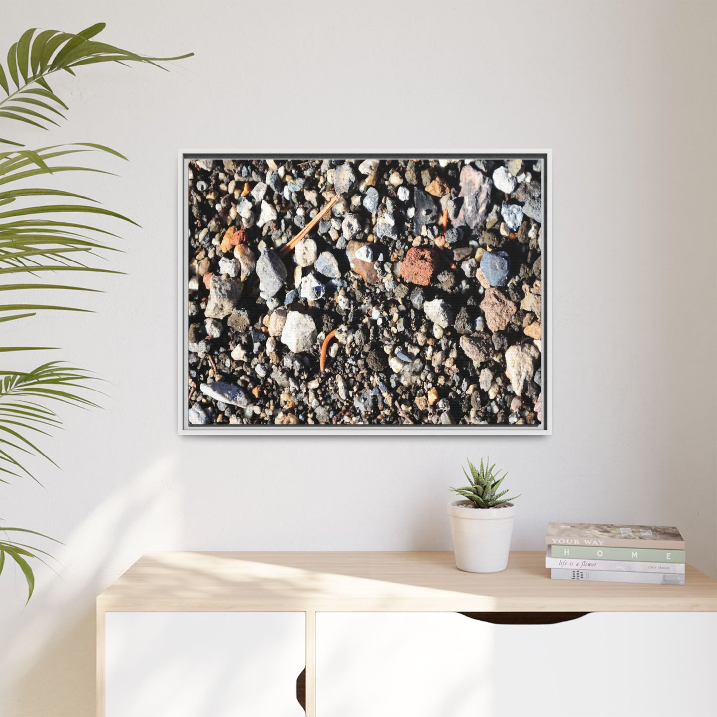 Stones and Soil - Unique Stretched Canvas Wall Art