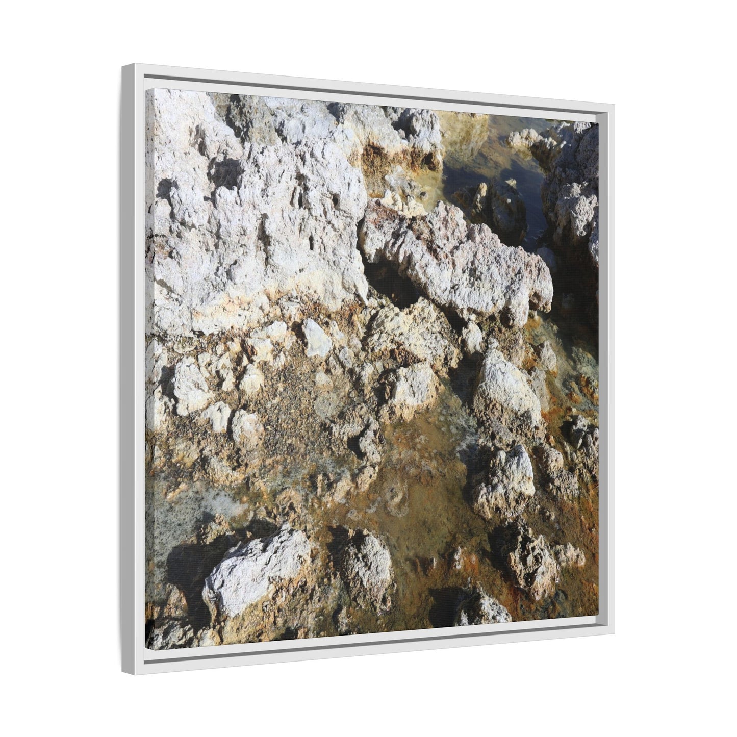 Strata of Silence - Unique Stretched Canvas Wall Art