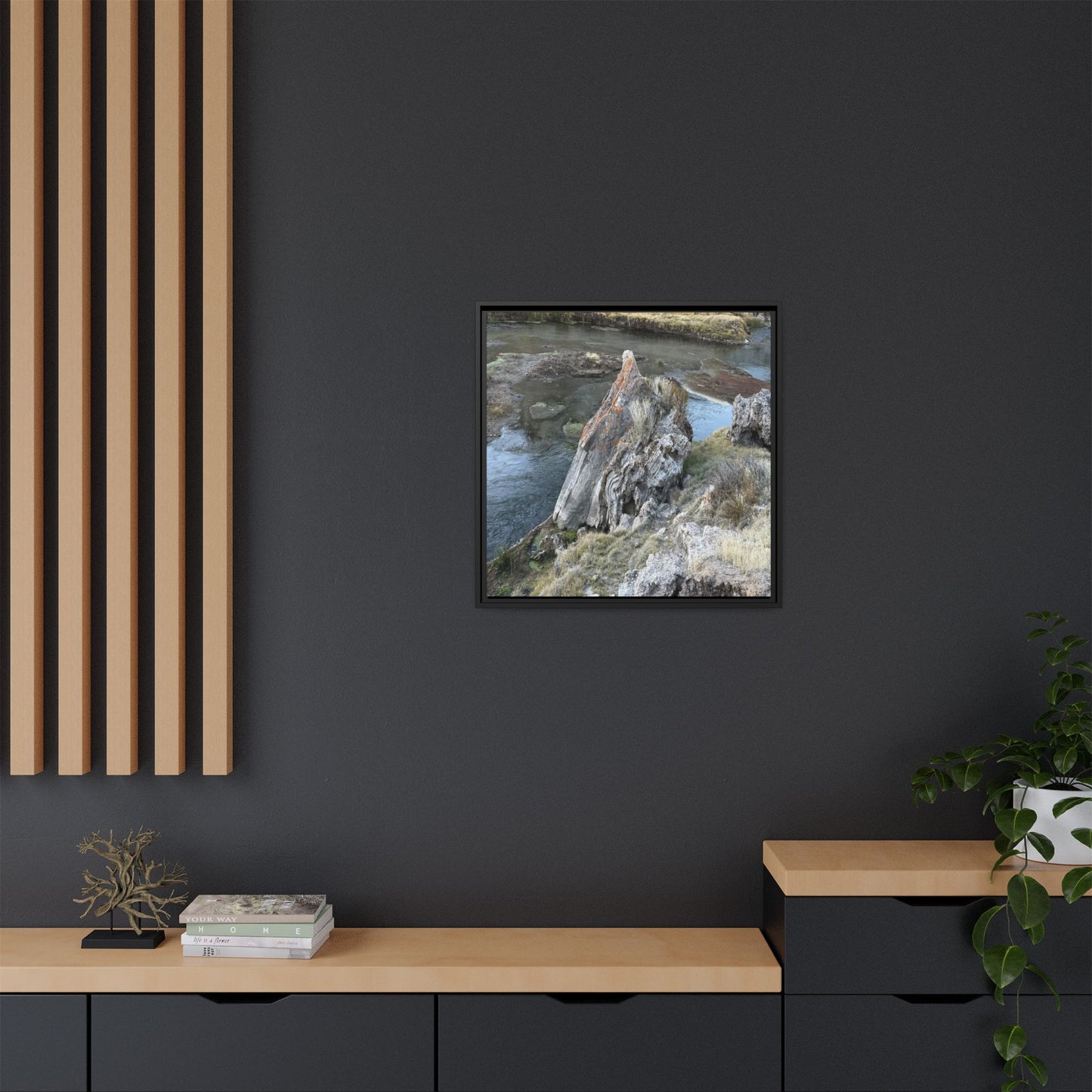 Carved by Water - Unique Stretched Canvas Wall Art