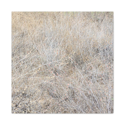 Tangled Whispers of Autumn's Fading Breath - Unique Frameless Canvas Wall Art - Art By Earth