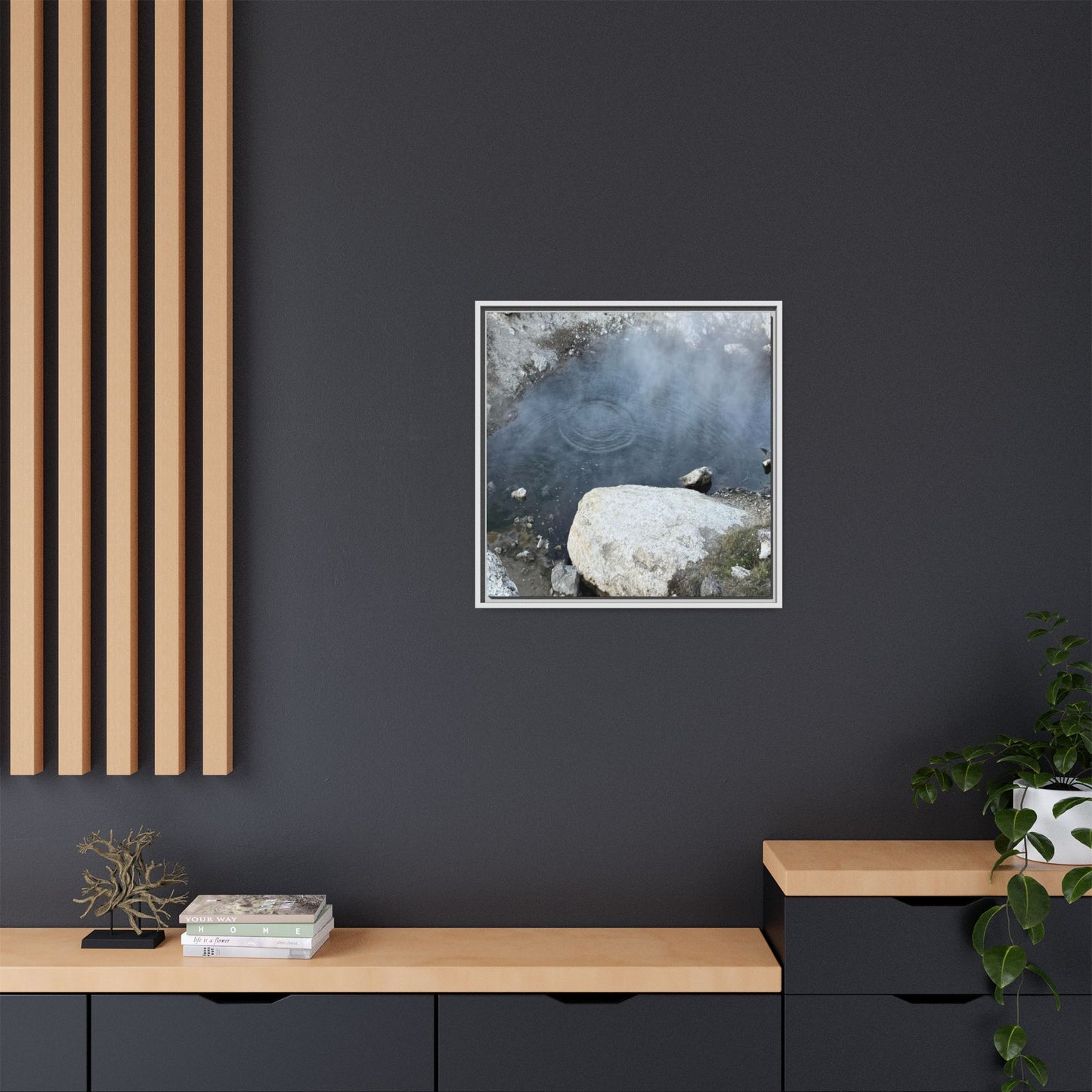 Ripples of Silence - Unique Stretched Canvas Wall Art