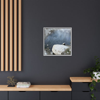 Ripples of Silence - Unique Stretched Canvas Wall Art