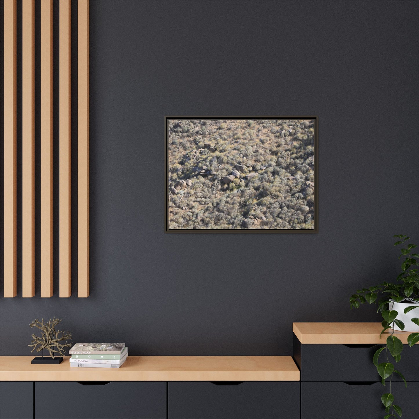 Arid Terrain Study - Unique Stretched Canvas Wall Art - Art By Earth