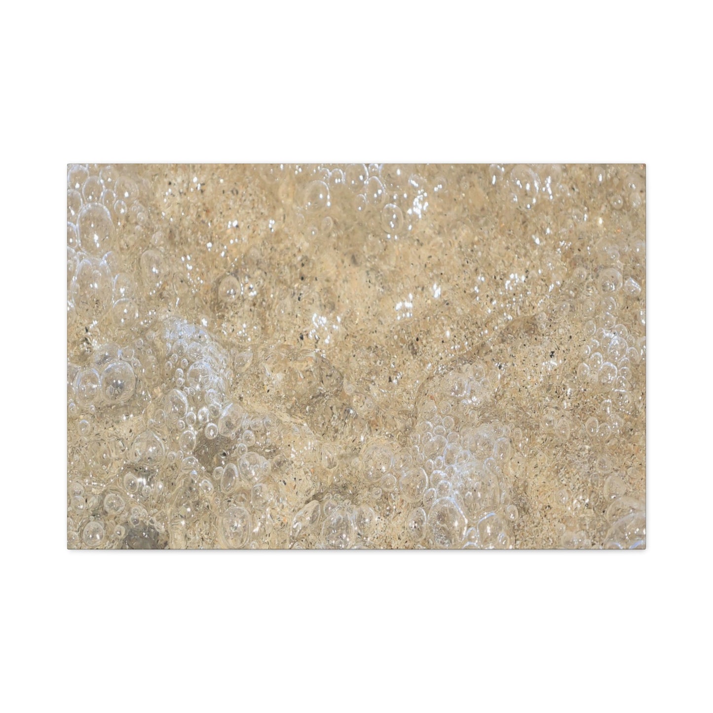 Bubbles in Sand - Unique Frameless Canvas Wall Art - Art By Earth