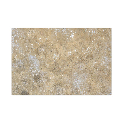 Bubbles in Sand - Unique Frameless Canvas Wall Art - Art By Earth