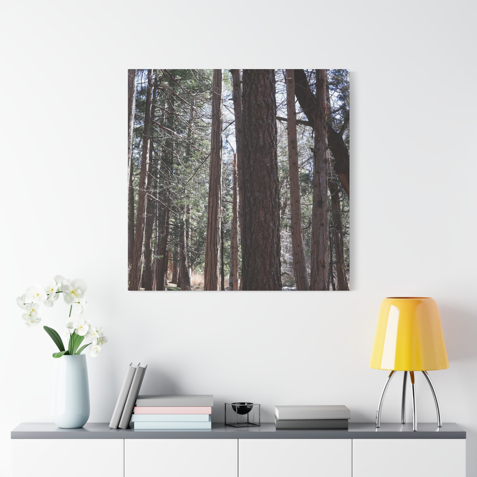 Vertical Sentinels - Unique Frameless Canvas Wall Art - Art By Earth
