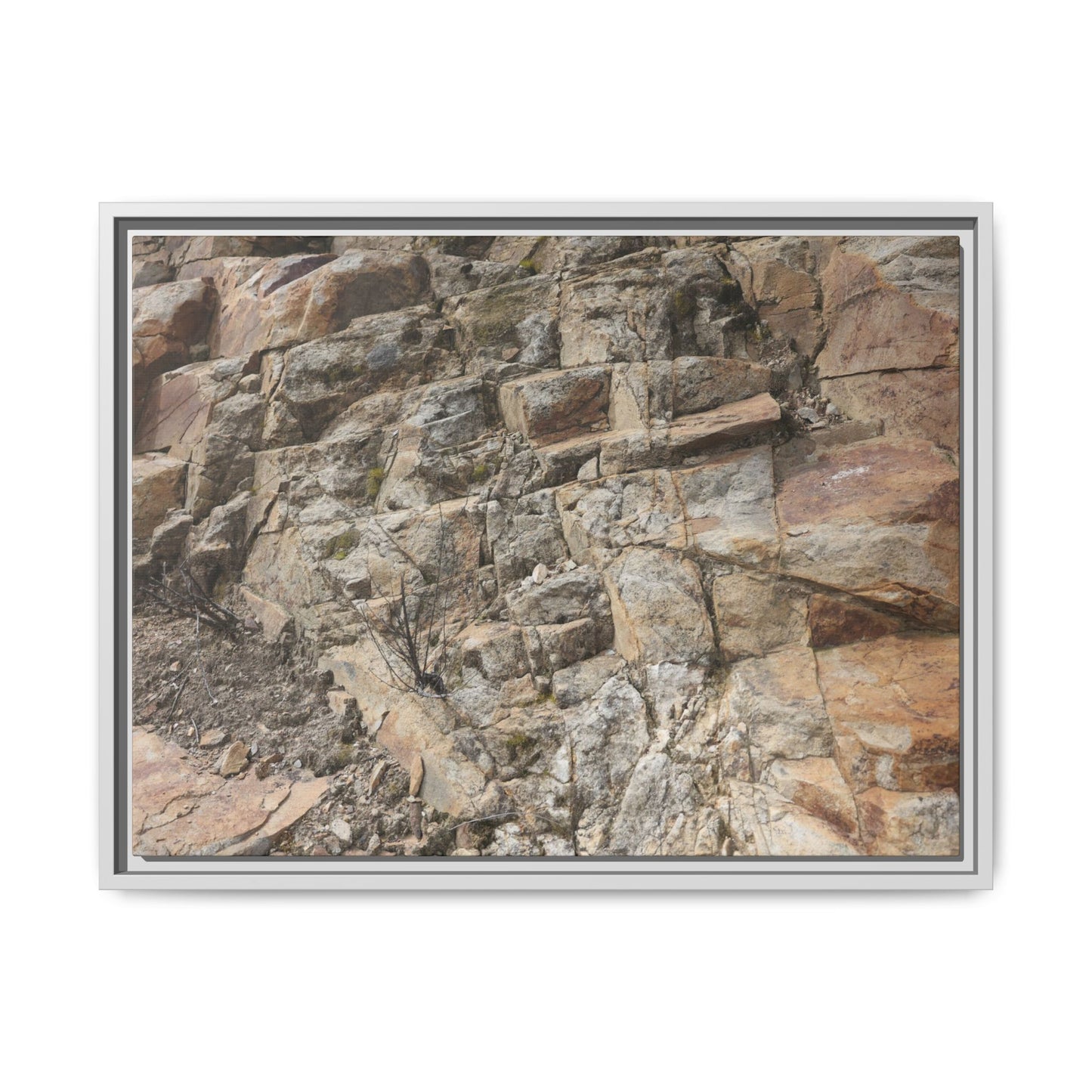 Stone's Silent Story - Unique Stretched Canvas Wall Art - Art By Earth
