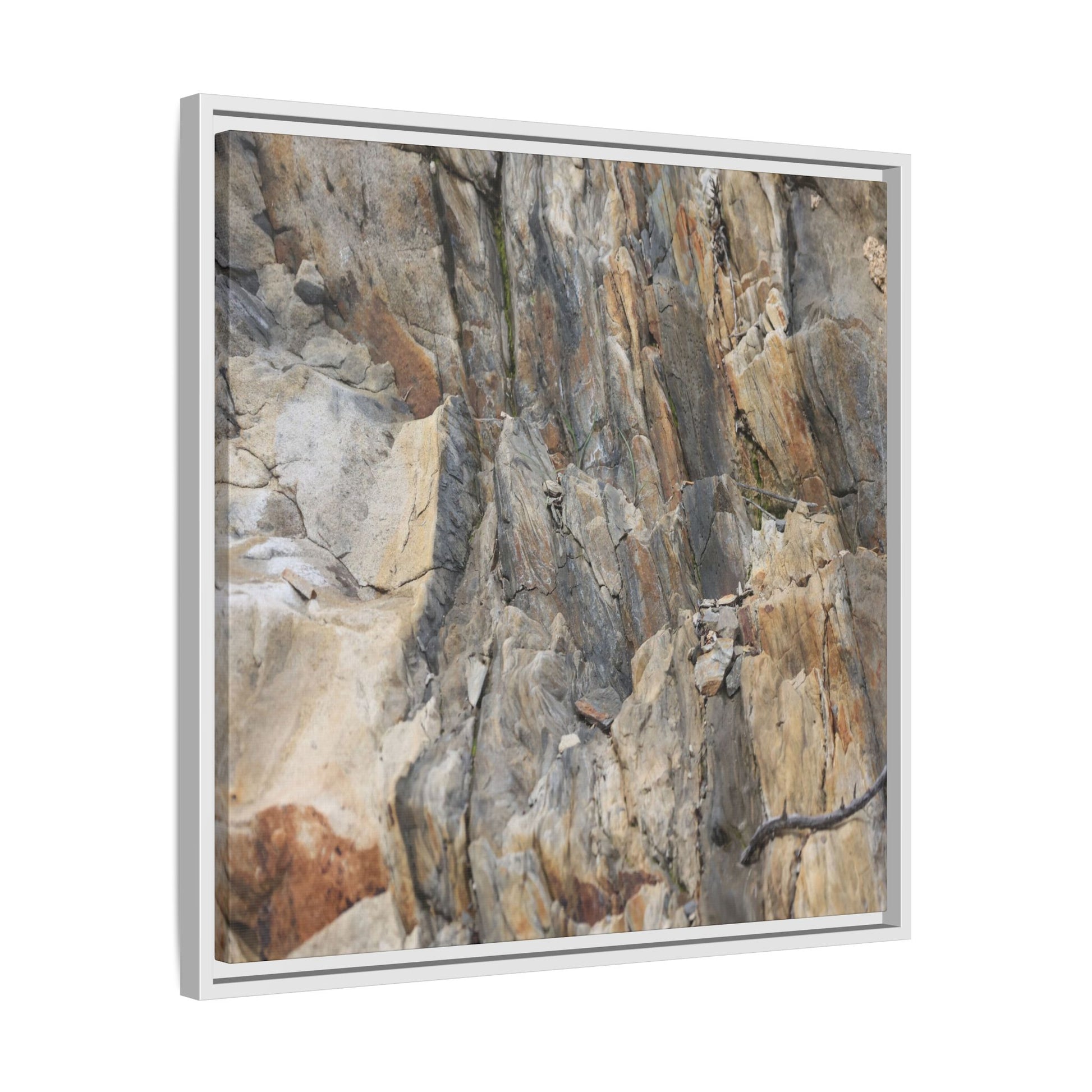 Stone's Silent Symphony - Unique Stretched Canvas Wall Art - Art By Earth