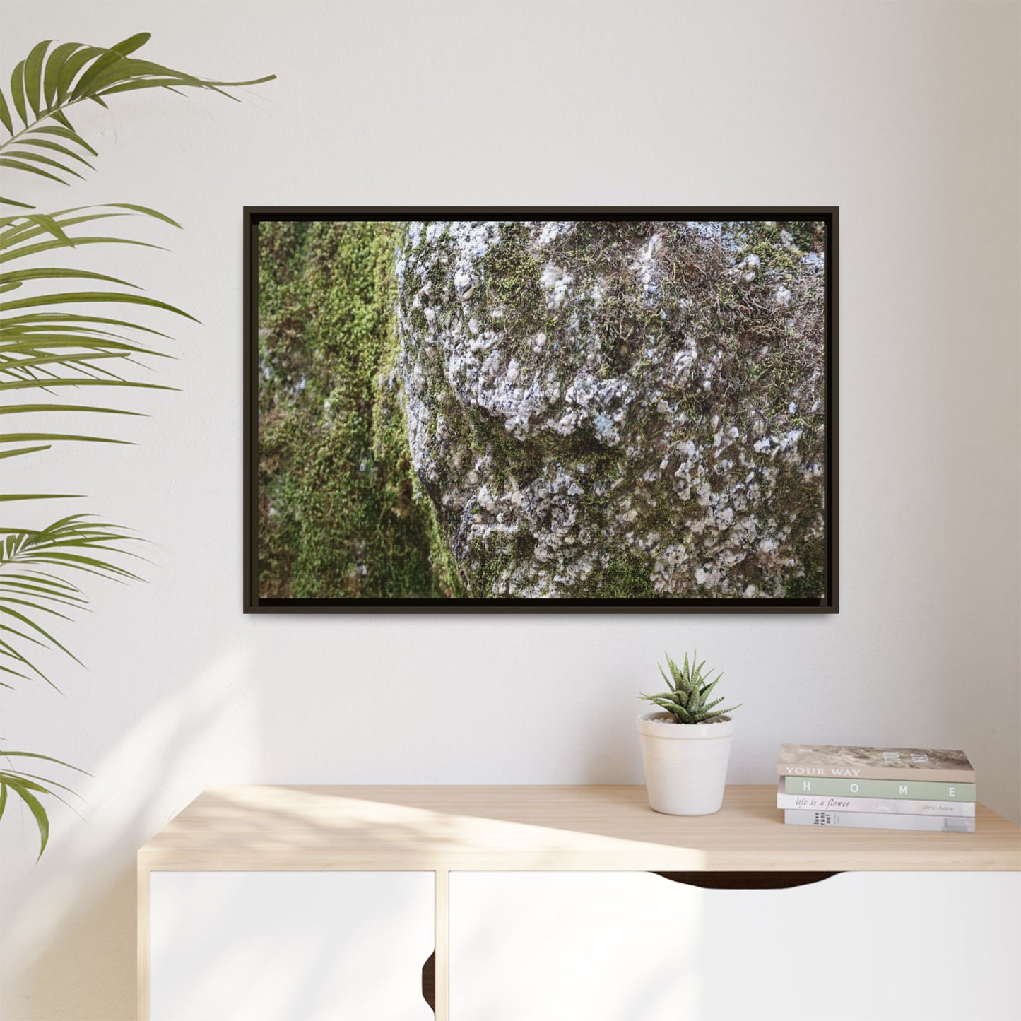 Lichen Landscape - Unique Stretched Canvas Wall Art - Art By Earth