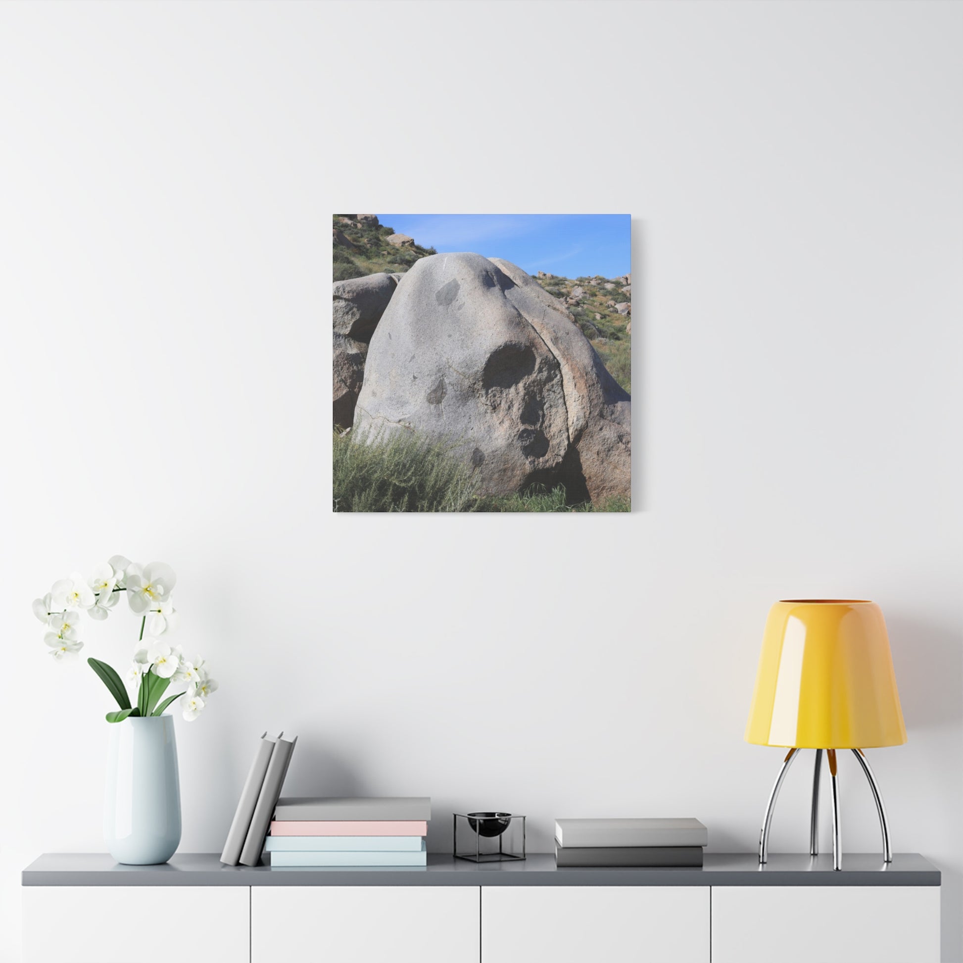 Skull Rock - Unique Frameless Canvas Wall Art - Art By Earth