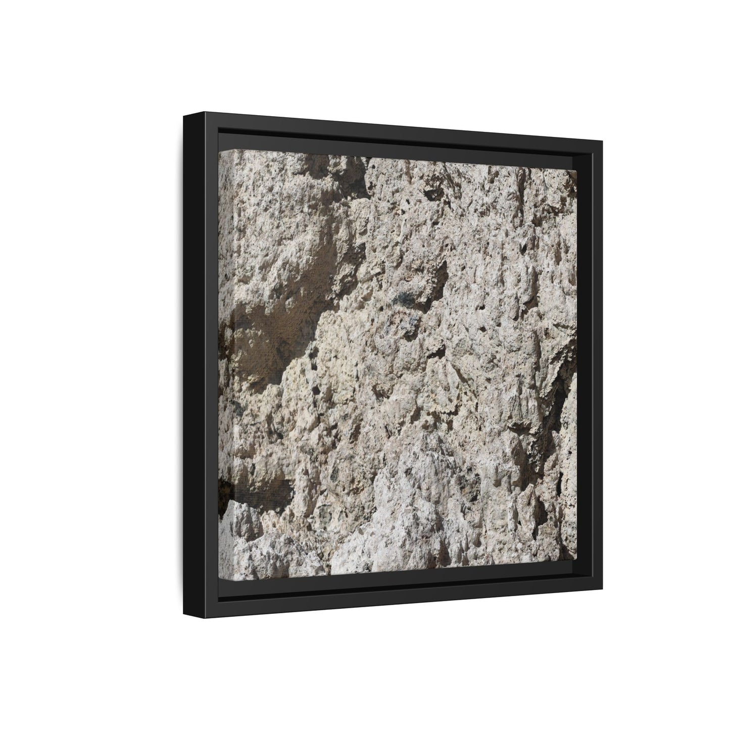 Weathered Stone Whispers - Unique Stretched Canvas Wall Art