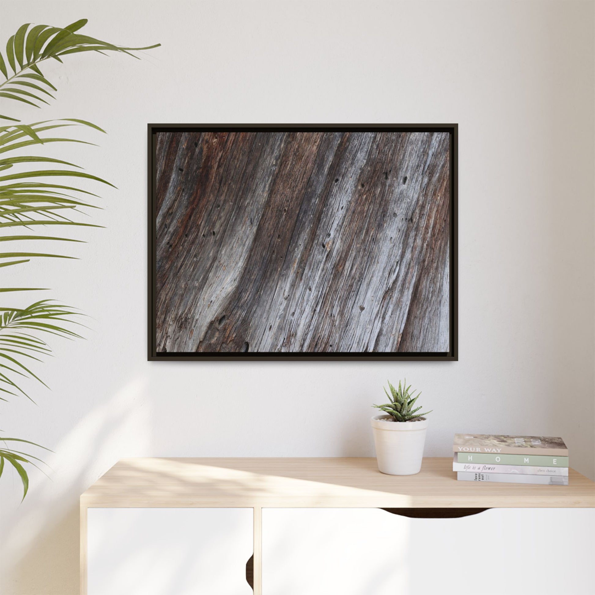 Aged Timber Texture - Unique Stretched Canvas Wall Art - Art By Earth
