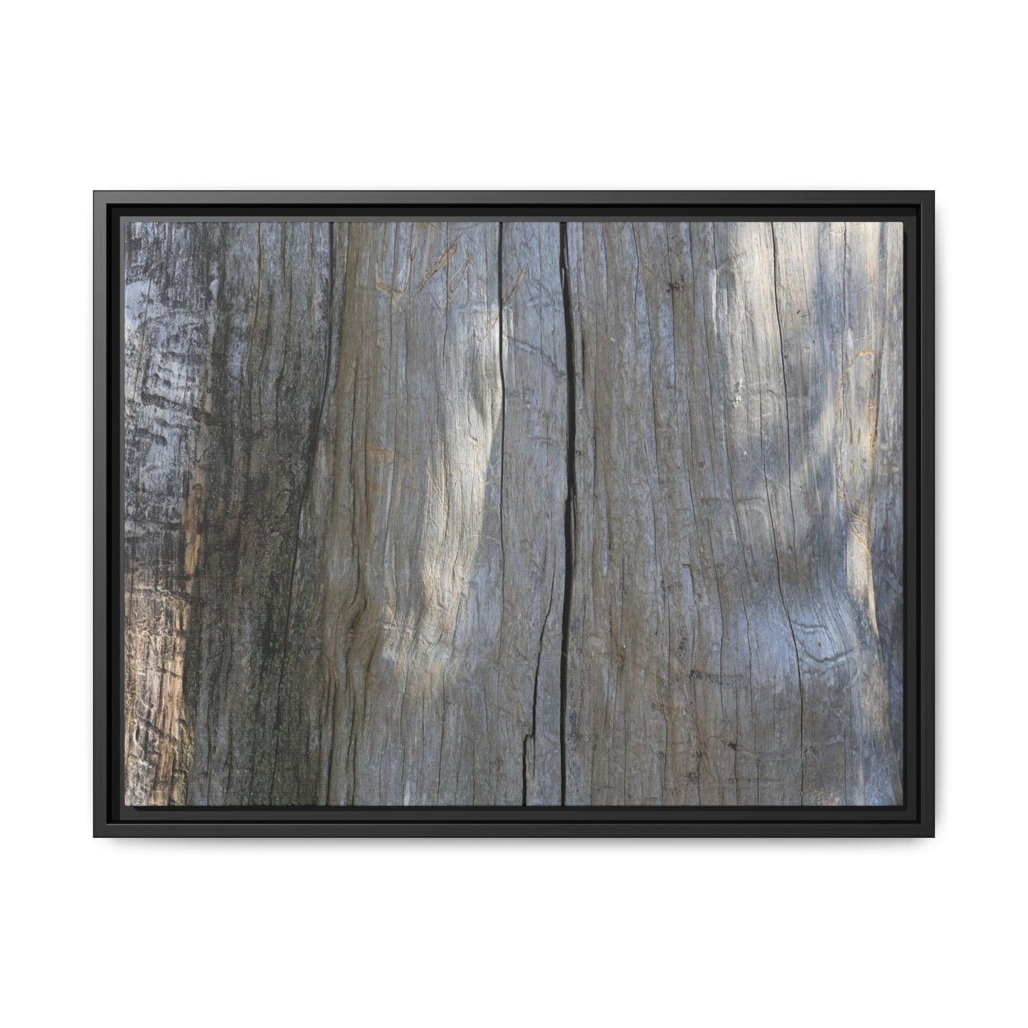 Weathered Wood Surface - Unique Stretched Canvas Wall Art