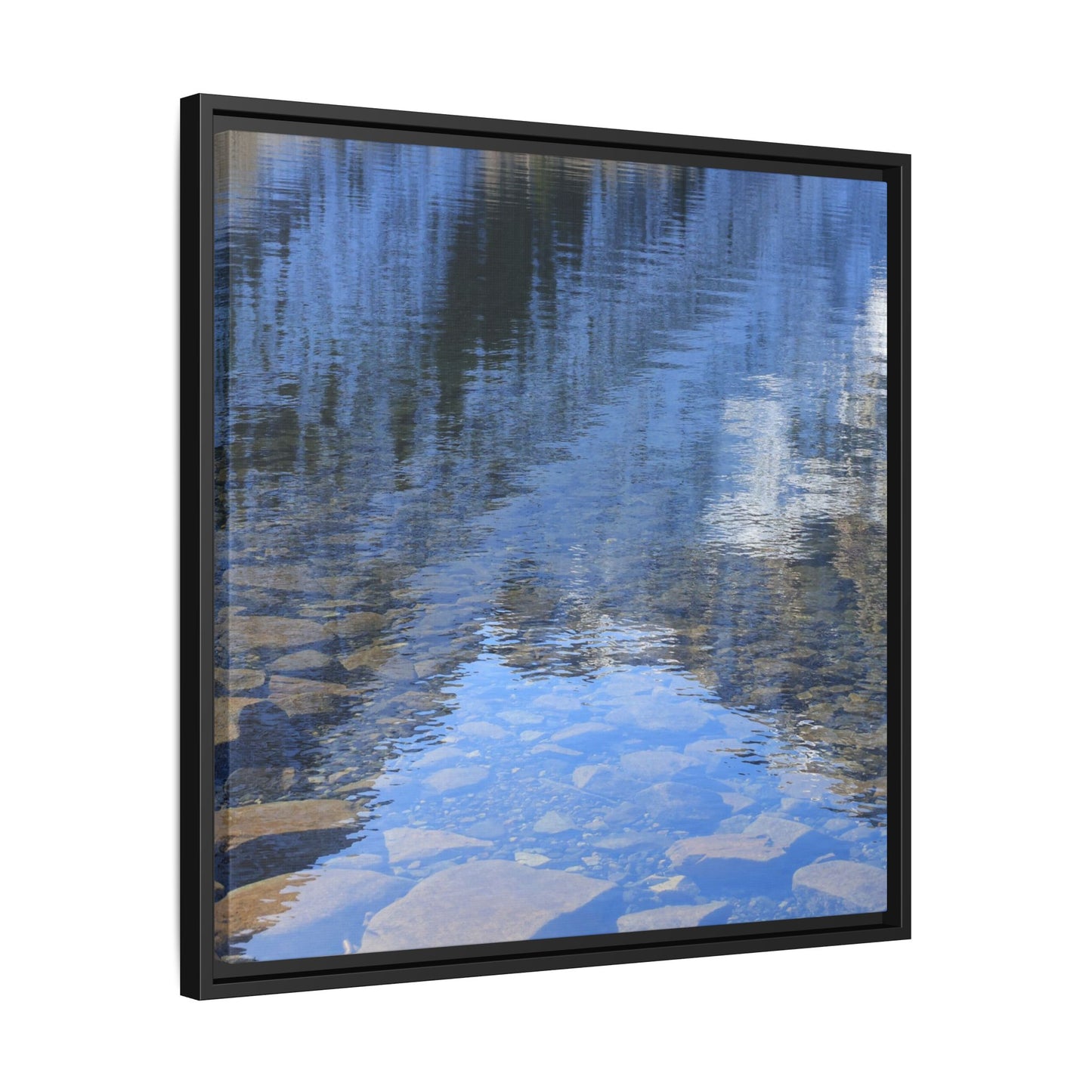 Reflected Stones - Unique Stretched Canvas Wall Art