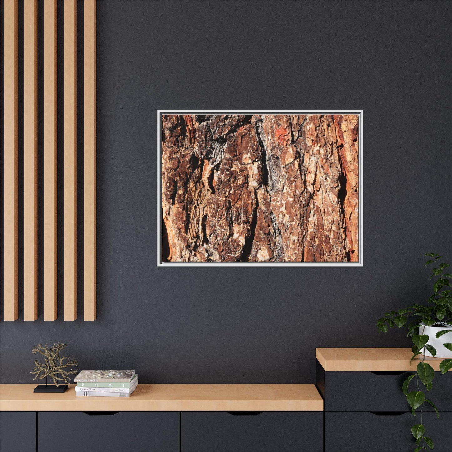 Nature's Rugged Canvas - Unique Stretched Canvas Wall Art