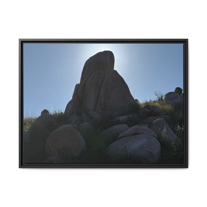 Boulder Silhouette - Unique Stretched Canvas Wall Art - Art By Earth