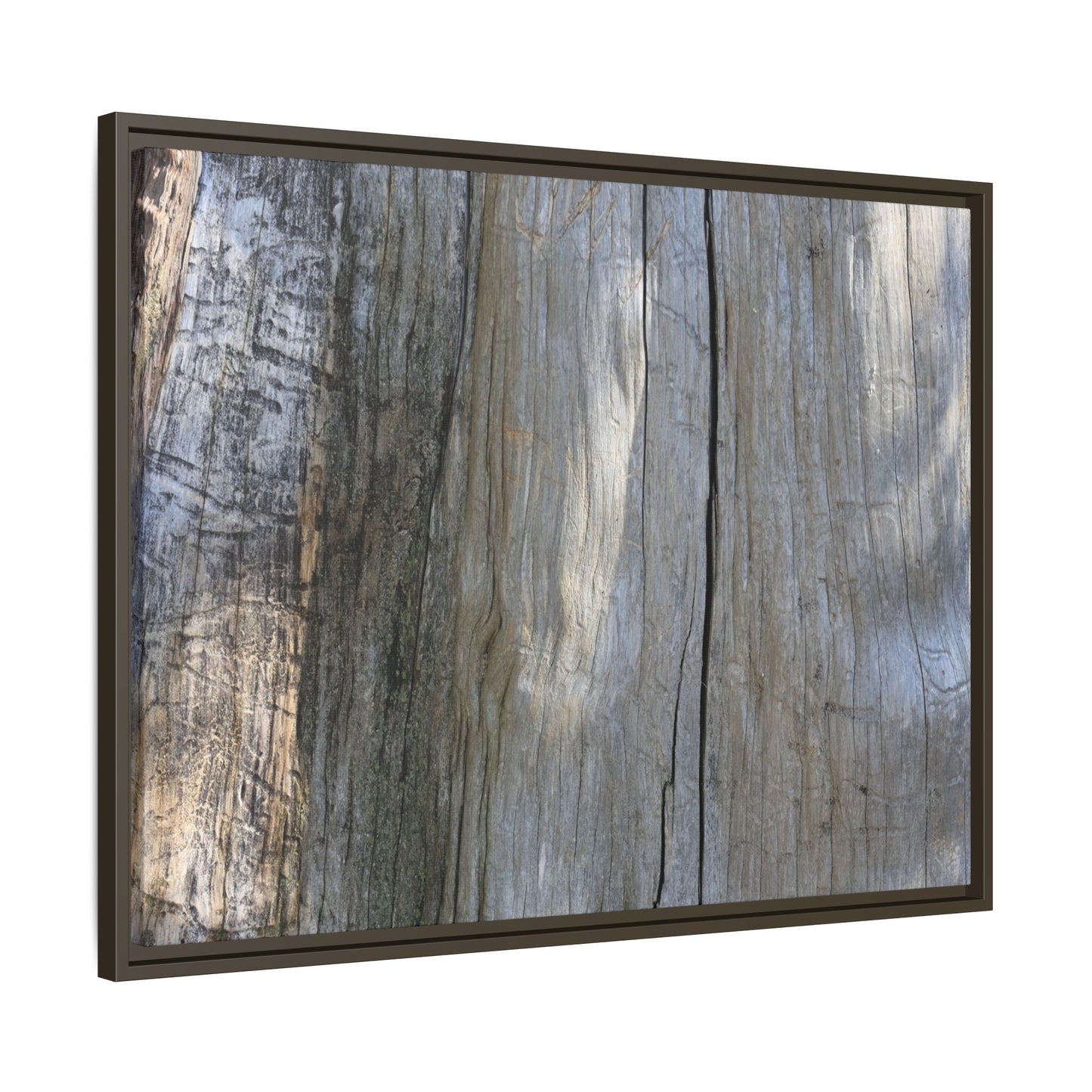 Cracked Timber Texture - Unique Stretched Canvas Wall Art