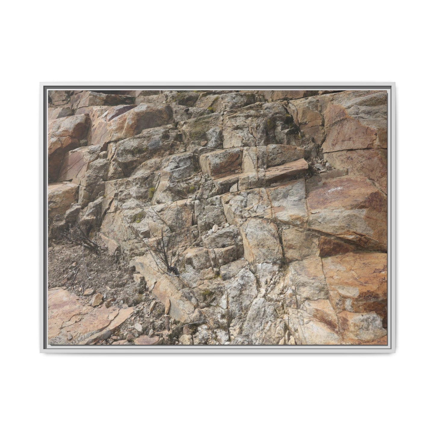 Stone's Silent Story - Unique Stretched Canvas Wall Art - Art By Earth