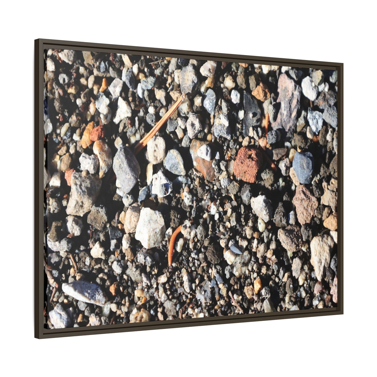 Stones and Soil - Unique Stretched Canvas Wall Art