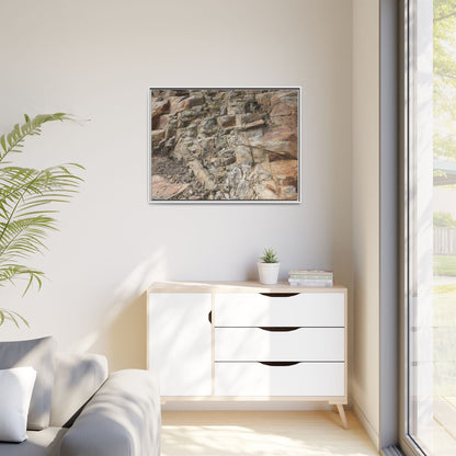 Stone's Silent Story - Unique Stretched Canvas Wall Art - Art By Earth