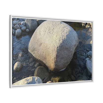Rocky Riverbed - Unique Stretched Canvas Wall Art - Art By Earth