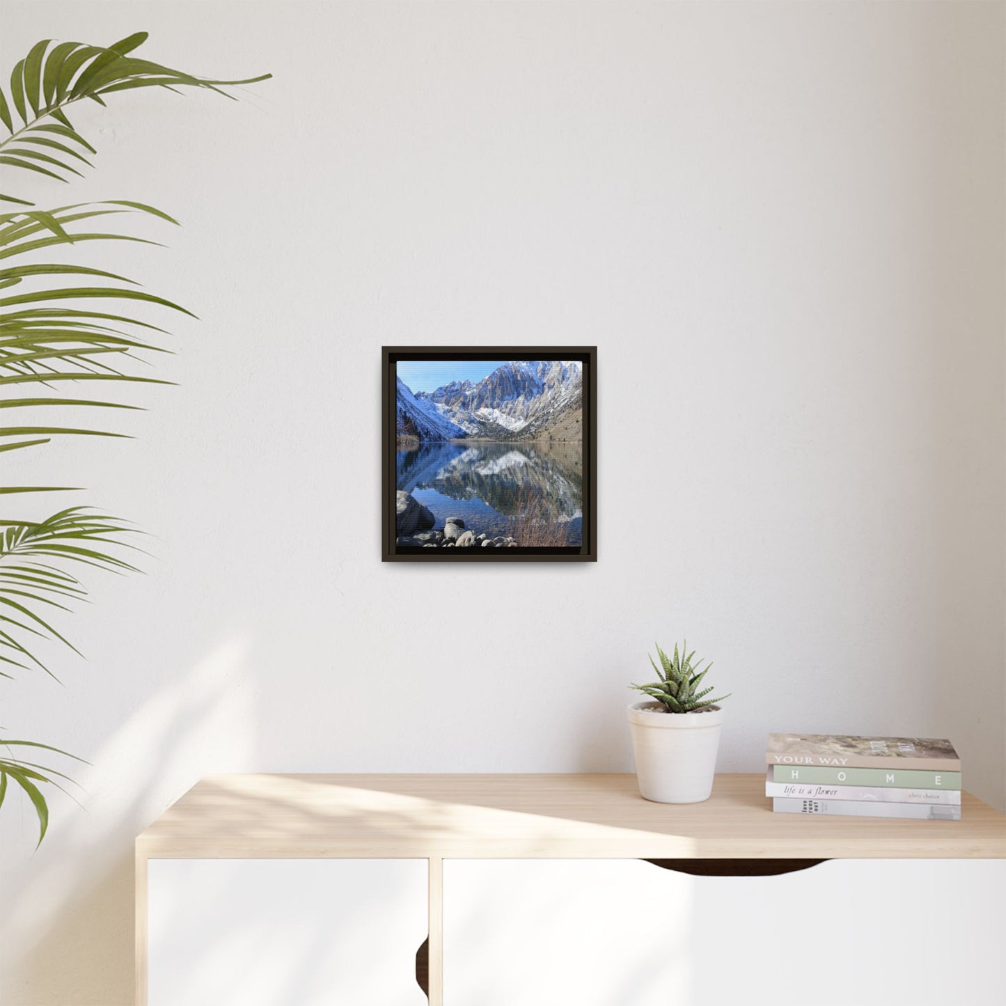 Reflections of Stillness - Unique Stretched Canvas Wall Art
