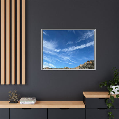 Arid Landscape with Rocky Outcrops - Unique Stretched Canvas Wall Art