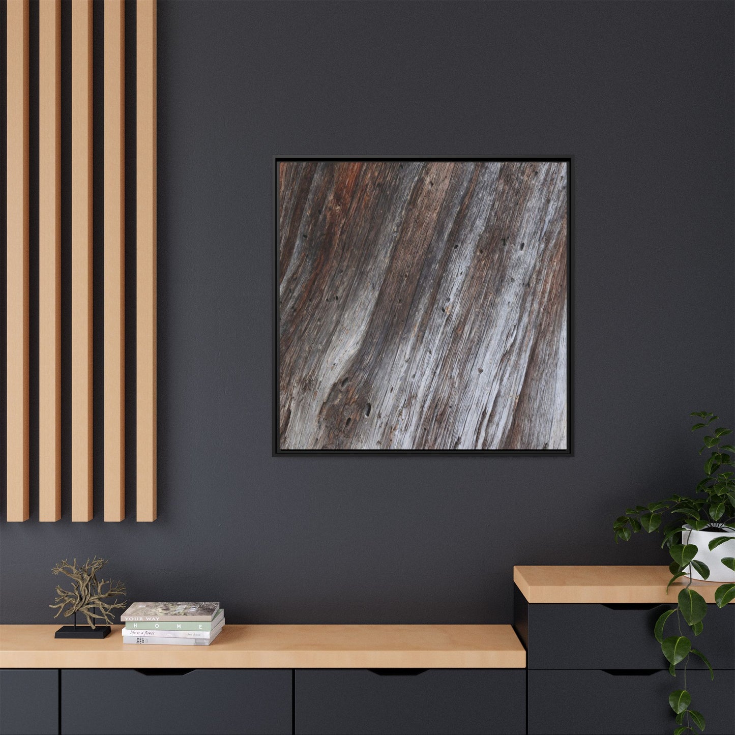 Aged Timber Texture - Unique Stretched Canvas Wall Art - Art By Earth