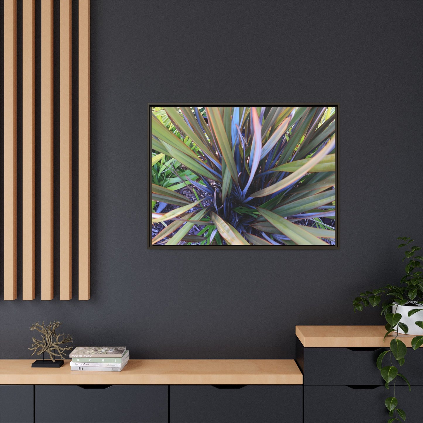 Radiant Leaves - Unique Stretched Canvas Wall Art - Art By Earth