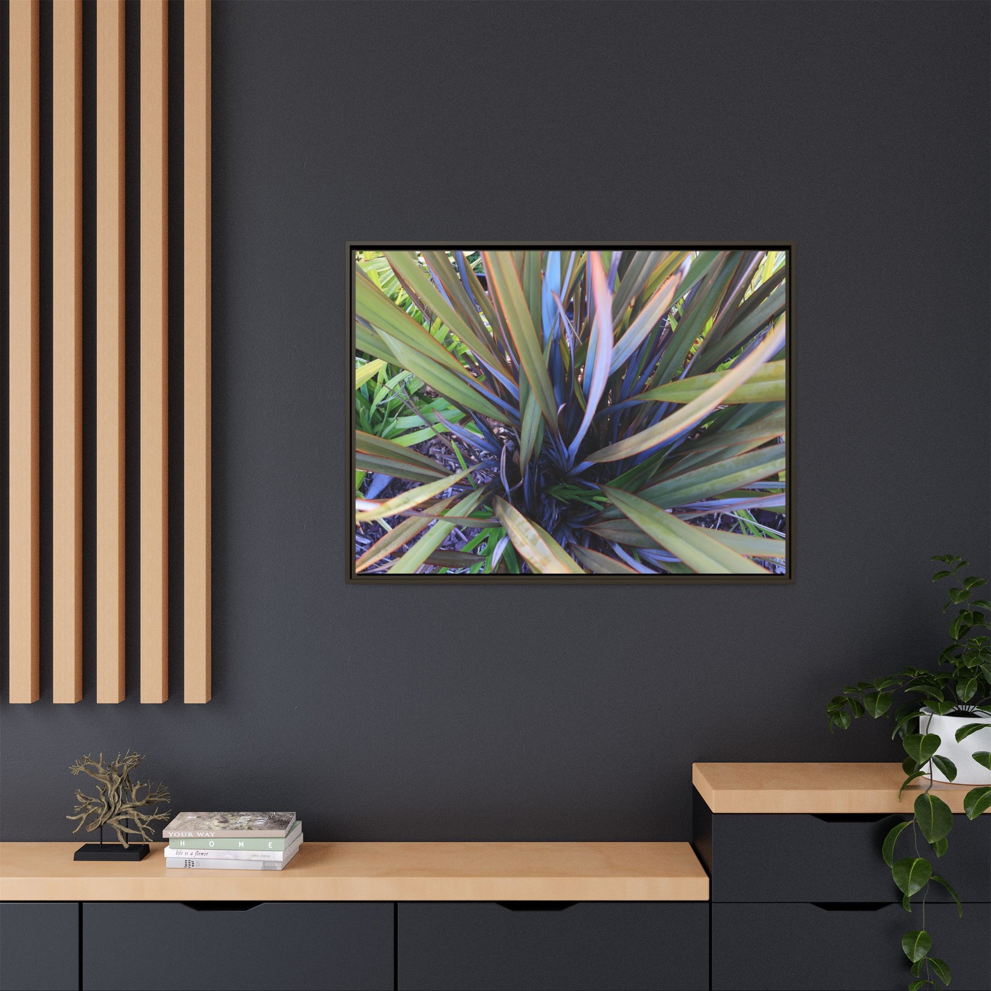 Radiant Leaves - Unique Stretched Canvas Wall Art - Art By Earth