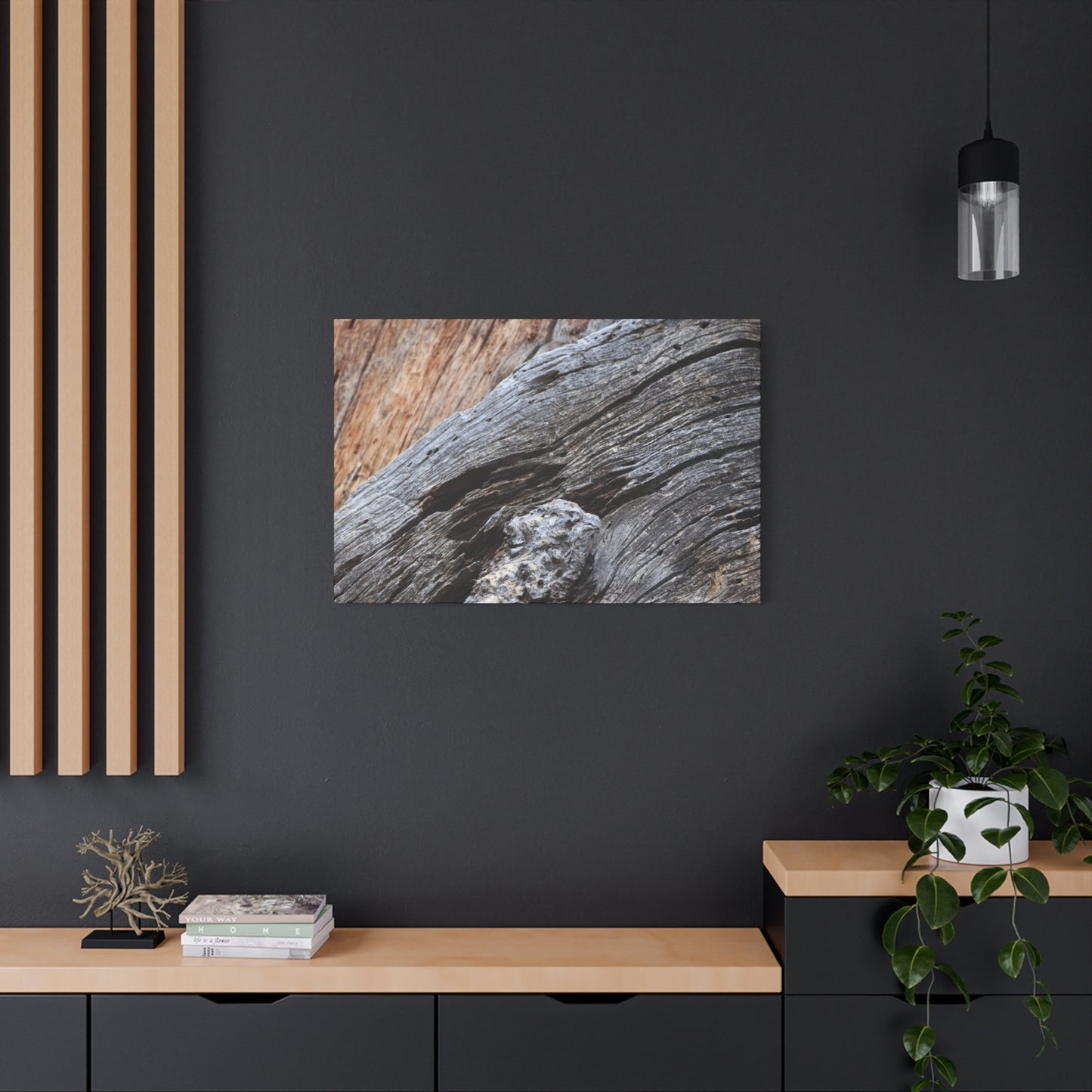 Tree Bark Texture - Unique Frameless Canvas Wall Art - Art By Earth