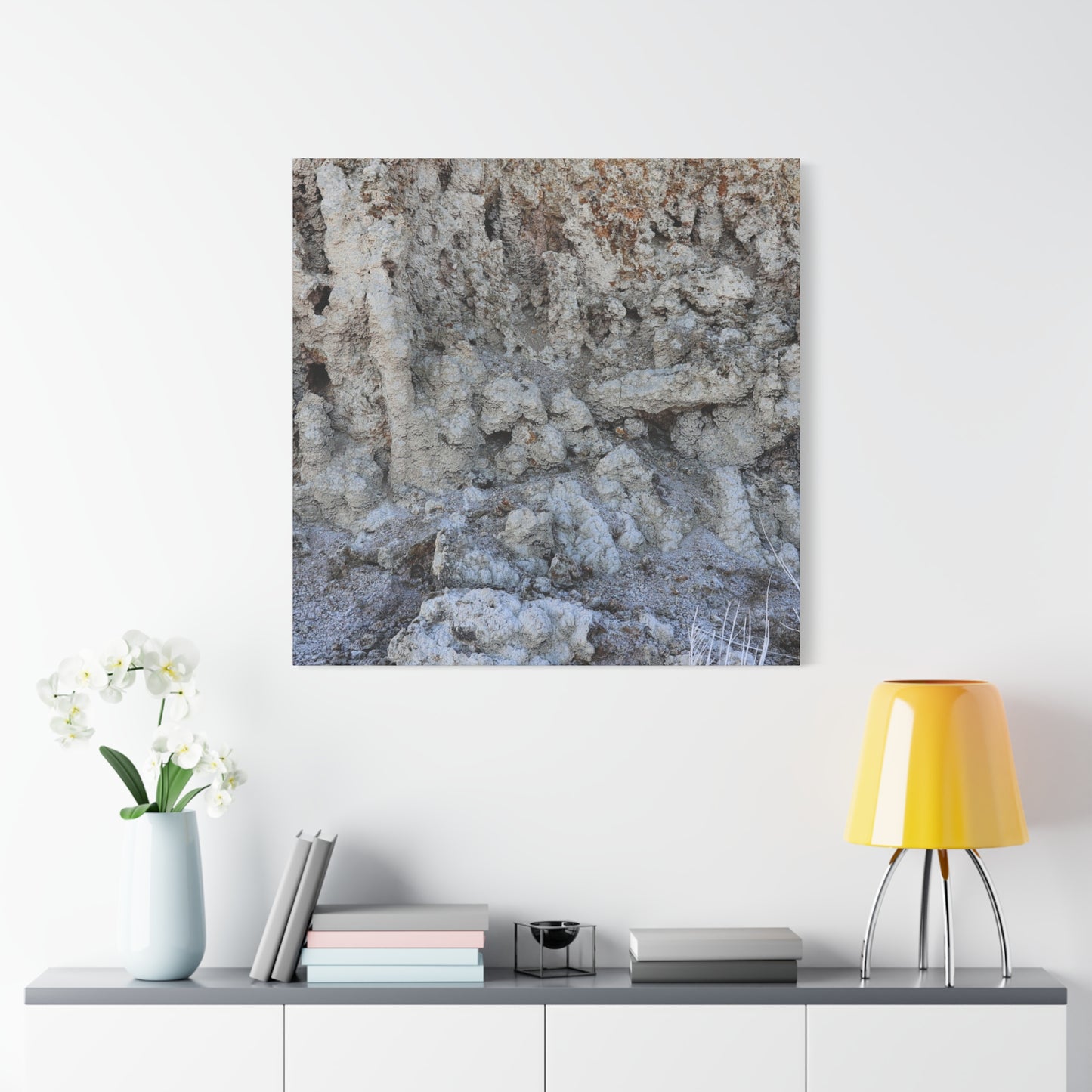 Cracked Earth Whispers - Unique Frameless Canvas Wall Art