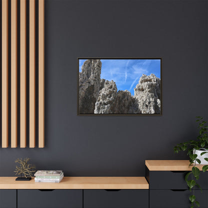 Weathered Sentinels - Unique Stretched Canvas Wall Art