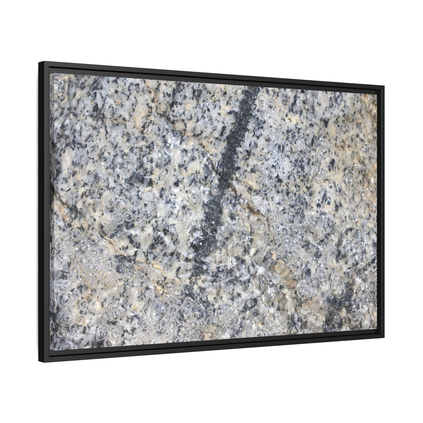Granite Bubbles - Unique Stretched Canvas Wall Art - Art By Earth