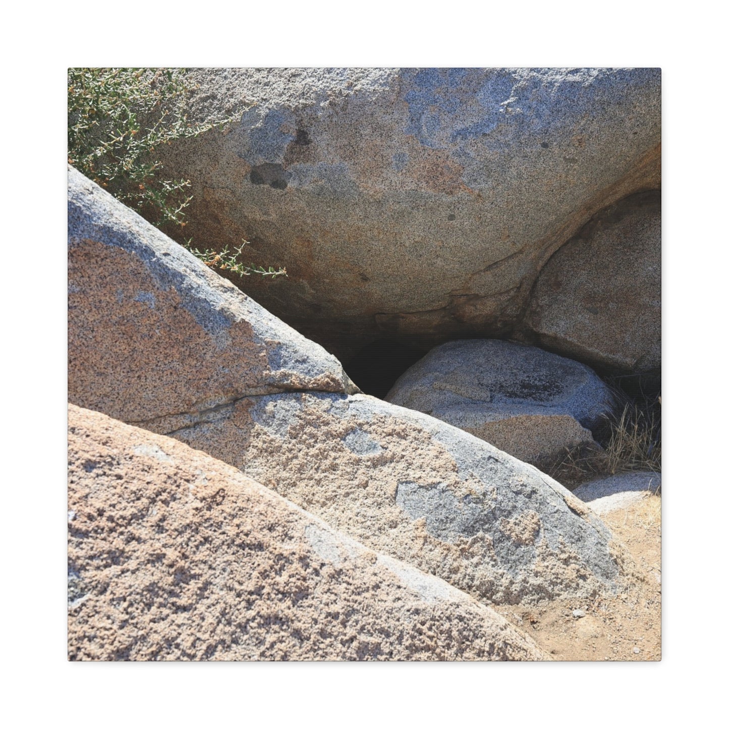 Rocky Shelter - Unique Frameless Canvas Wall Art