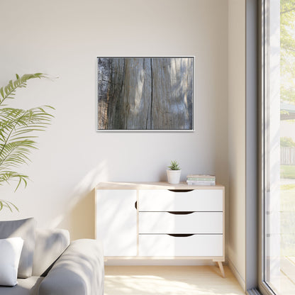 Weathered Wood Surface - Unique Stretched Canvas Wall Art