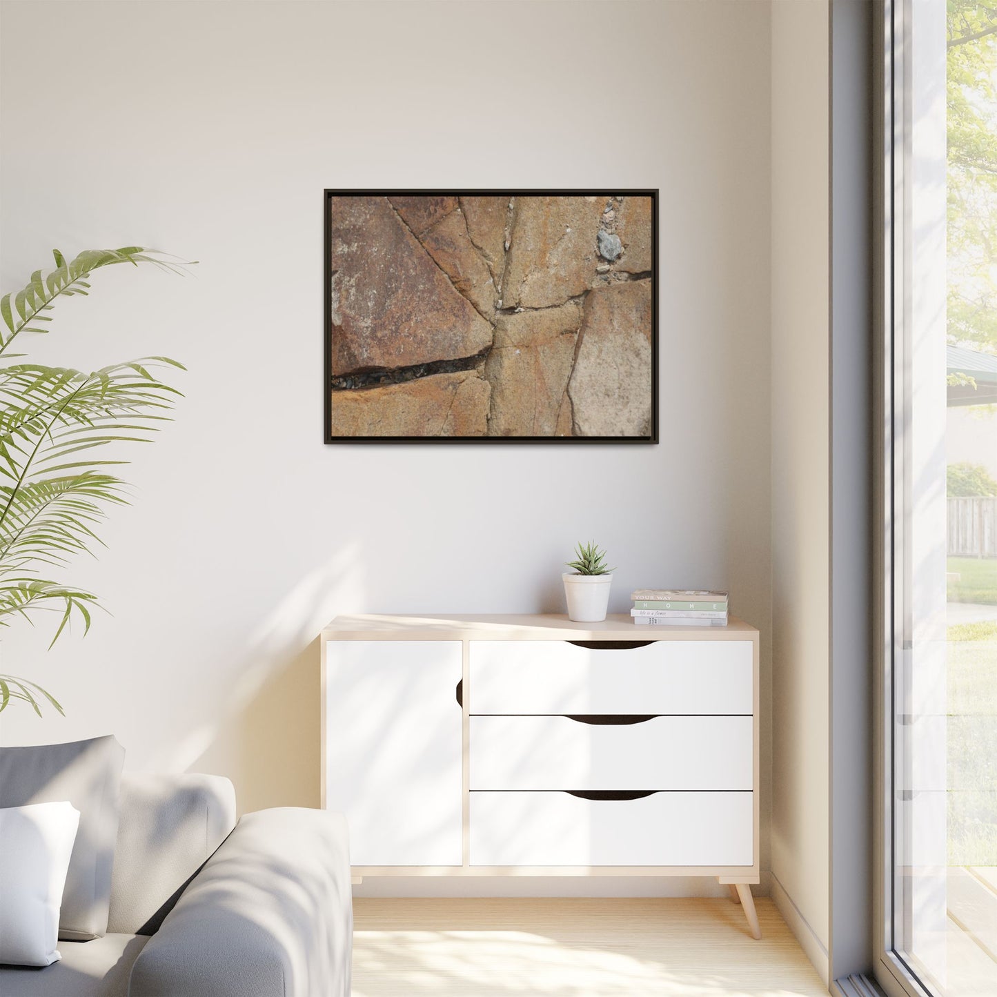 Rusty Crevices - Unique Stretched Canvas Wall Art - Art By Earth