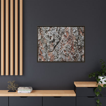 Bark Texture Symphony - Unique Stretched Canvas Wall Art - Art By Earth