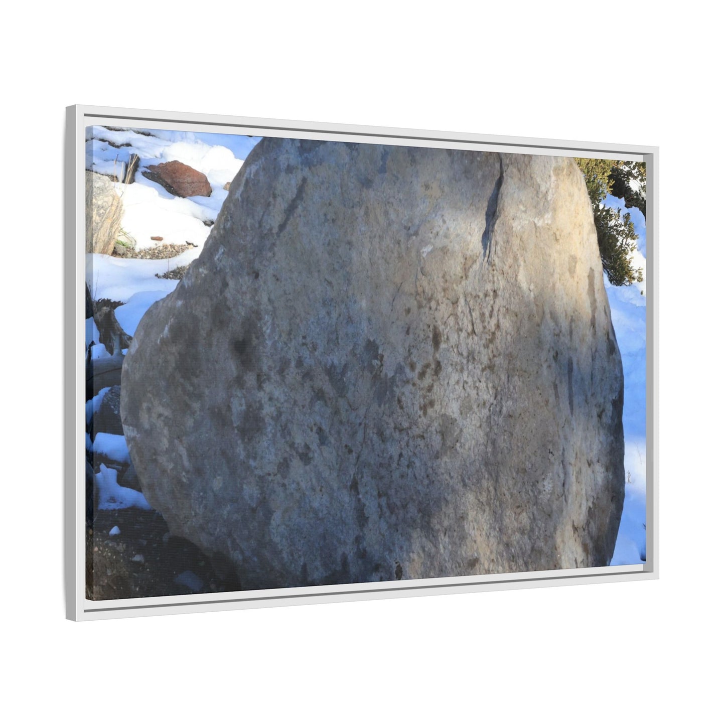 Glacial Solitude - Unique Stretched Canvas Wall Art