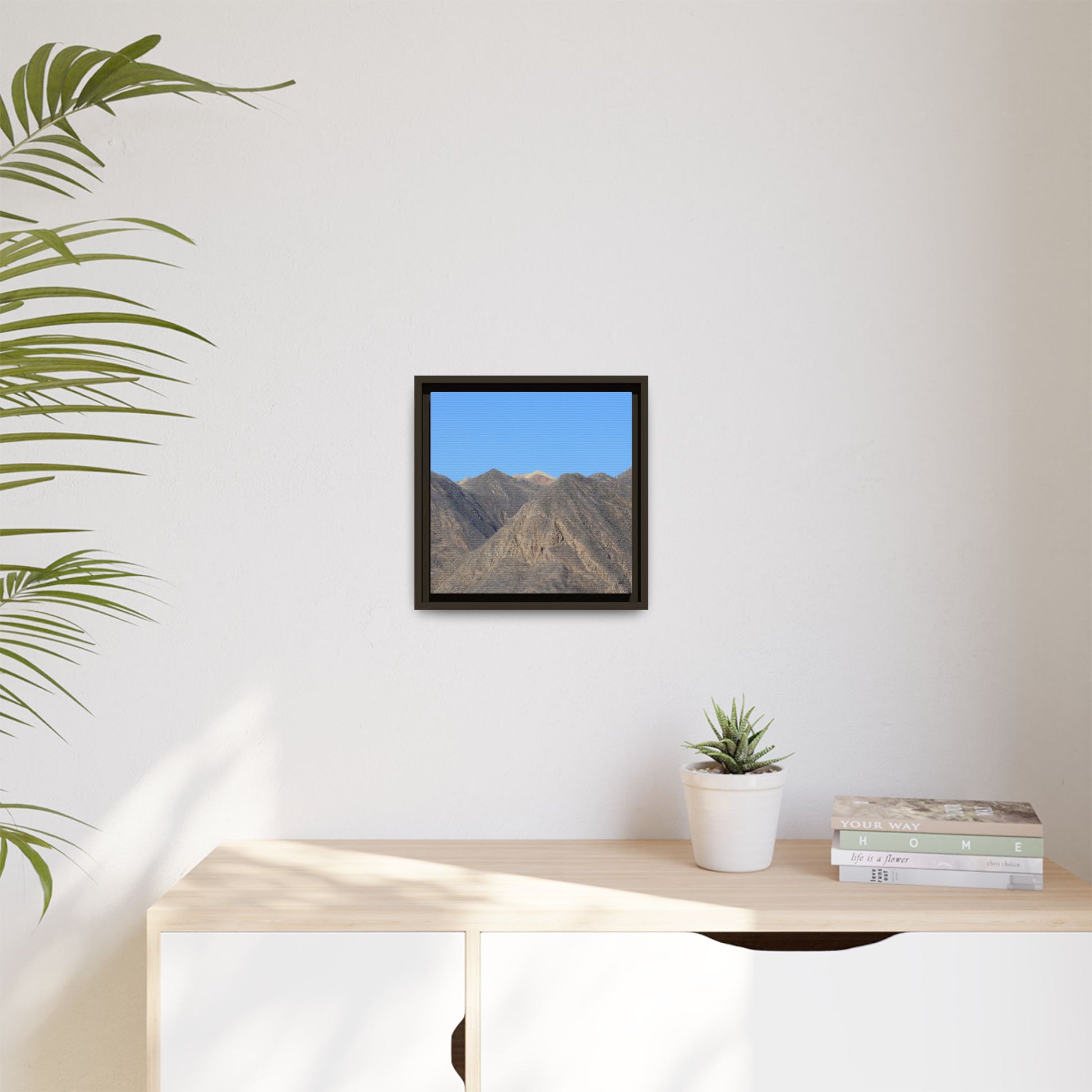 Echoes of Barren Peaks - Unique Stretched Canvas Wall Art - Art By Earth