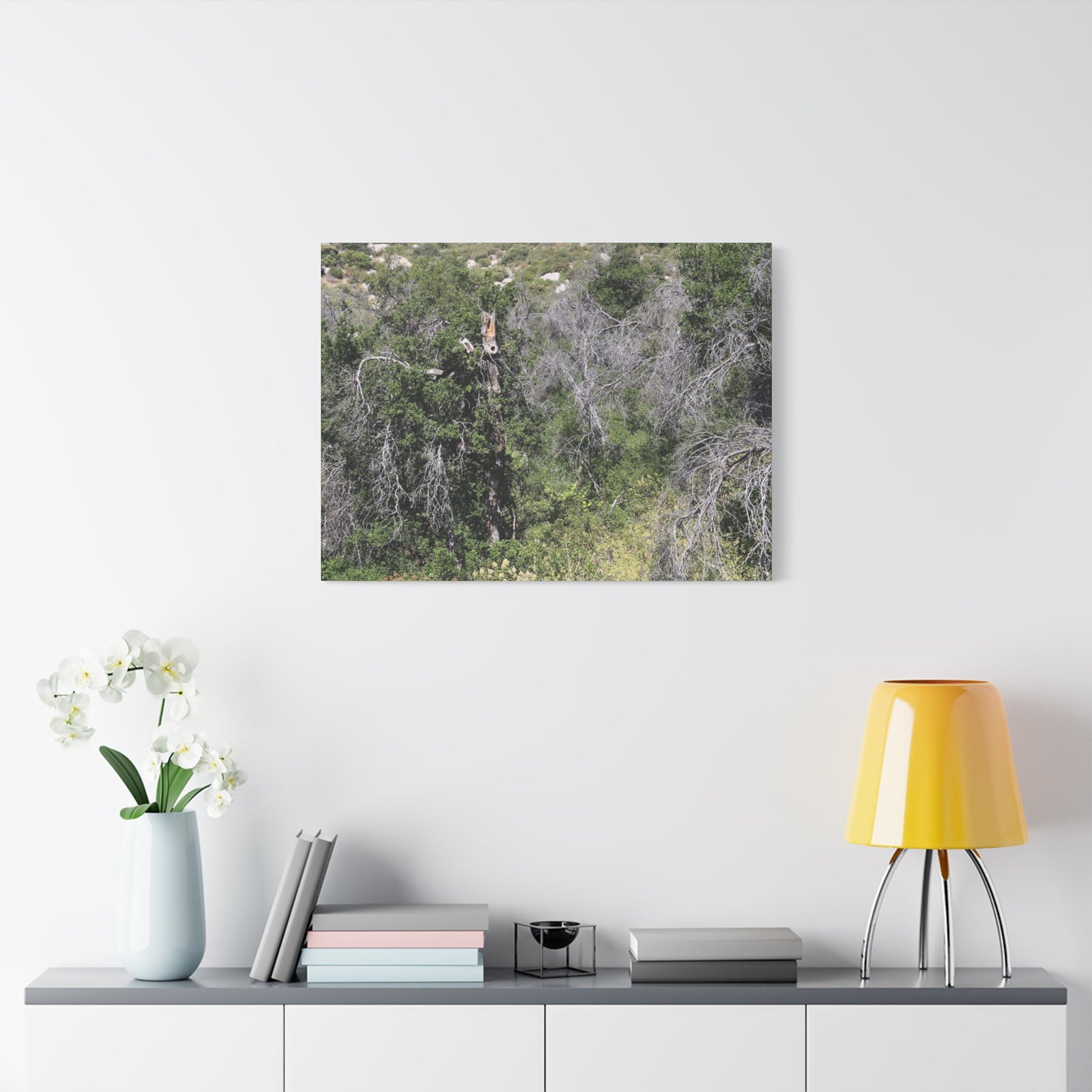 Drought-Stricken Forest - Unique Frameless Canvas Wall Art