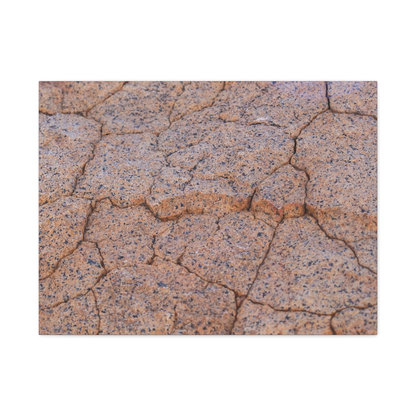 Cracked Earth's Whispers - Unique Frameless Canvas Wall Art - Art By Earth