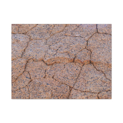 Cracked Earth's Whispers - Unique Frameless Canvas Wall Art - Art By Earth