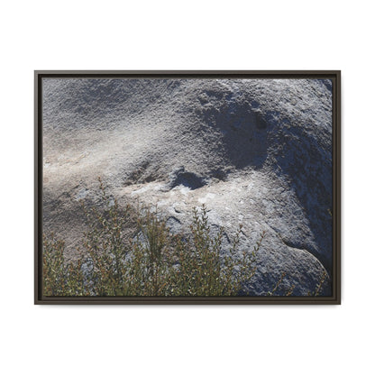 Weathered Boulder with Character - Unique Stretched Canvas Wall Art