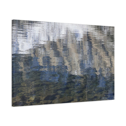 Ripples of Reflection - Unique Frameless Canvas Wall Art