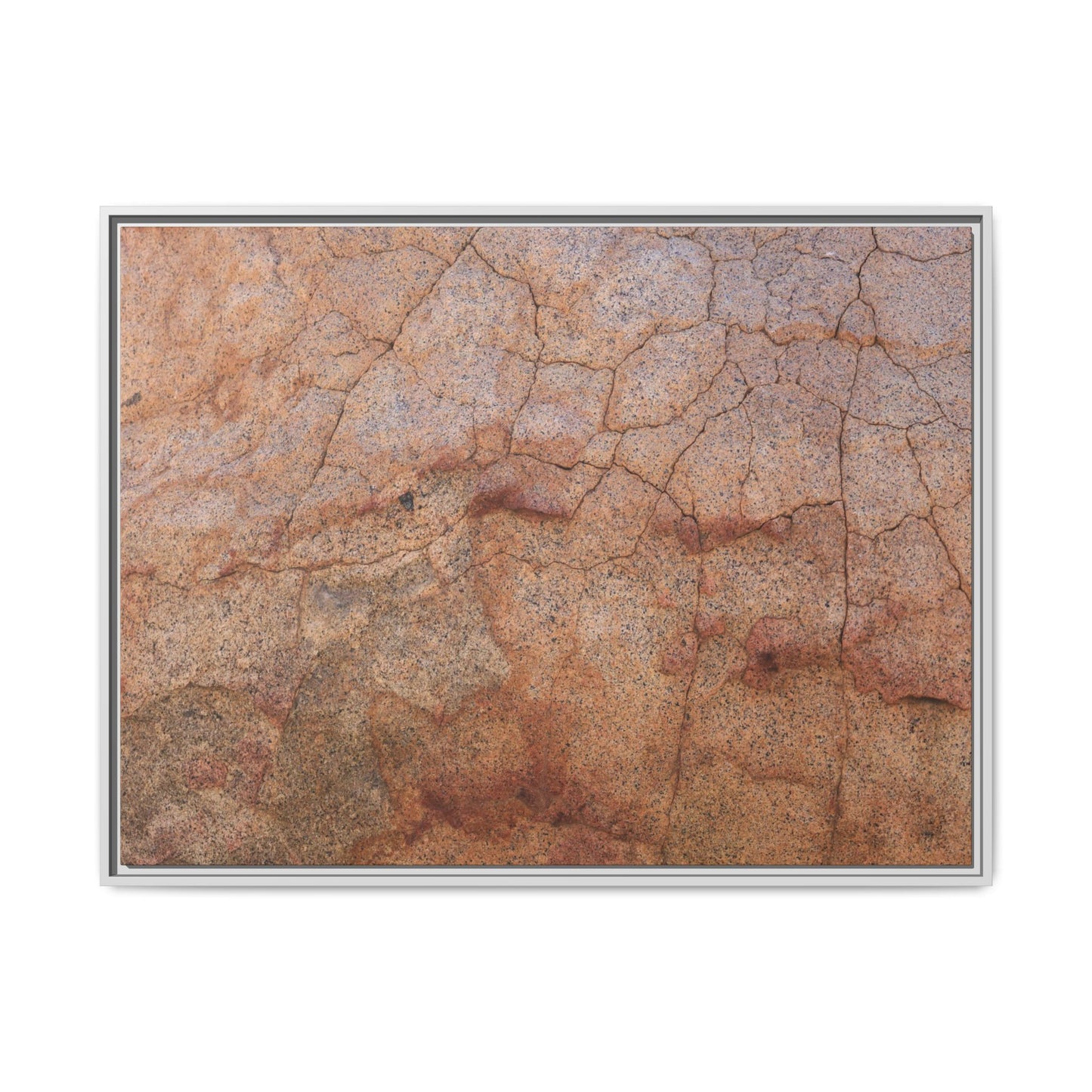 Russet Fissures - Unique Stretched Canvas Wall Art - Art By Earth