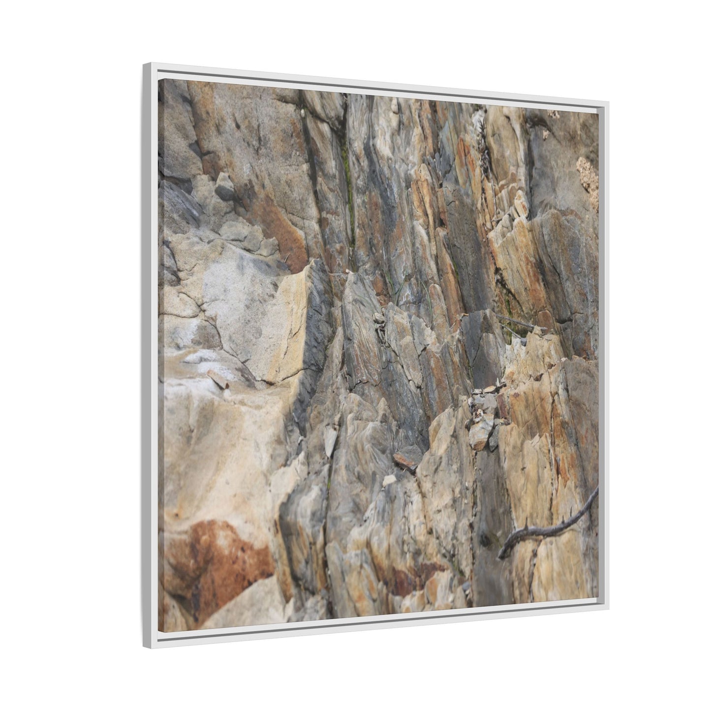 Stone's Silent Symphony - Unique Stretched Canvas Wall Art - Art By Earth